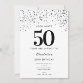 Invitation 50e anniversaire de la fête Regardez qui est 50 mo (Devant)
