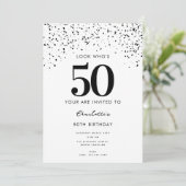 Invitation 50e anniversaire de la fête Regardez qui est 50 mo (Debout devant)