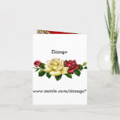 Invitation 50e Anniversaire de la fête Rouge or Ro (Dos)