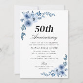 invitation 50e anniversaire de la floraison bleue (Devant)