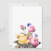 Invitation 50e anniversaire de la florale blanche et printani (Dos)