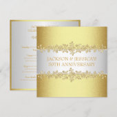Invitation 50e anniversaire de l'Élégante cérémonie des Gold  (Devant / Derrière)