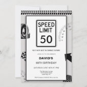 Invitation 50e anniversaire de limite de vitesse (Devant)