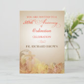 Invitation 50e anniversaire de l'Ordination, prêtre (Debout devant)