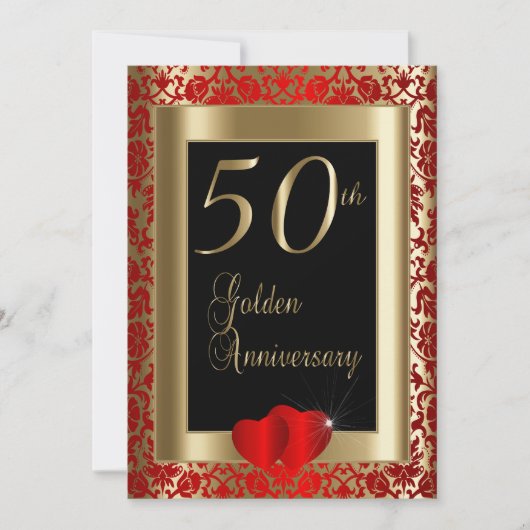 Invitation 50e anniversaire de mariage (Devant)