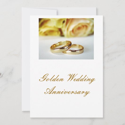 Invitation 50e anniversaire de mariage (Devant)