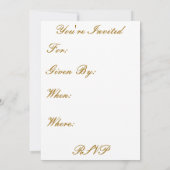 Invitation 50e anniversaire de mariage (Dos)