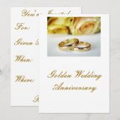 Invitation 50e anniversaire de mariage (Devant / Derrière)