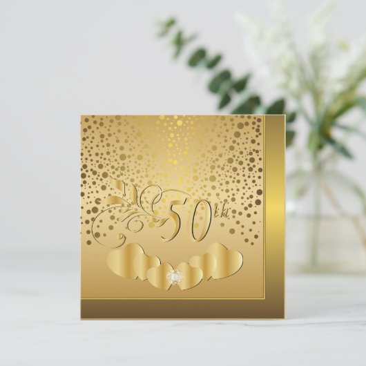 Invitation 50e anniversaire de mariage (Debout devant)