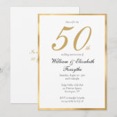 Invitation 50e anniversaire de mariage (Devant / Derrière)