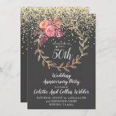 Invitation 50e anniversaire de mariage  (Devant / Derrière)