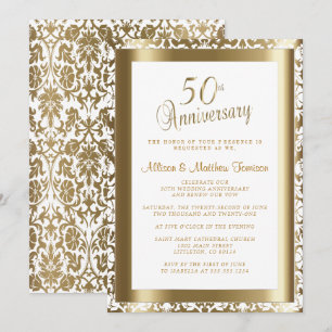 Invitation 50e Anniversaire de Mariage 💑 2 Texte DIY