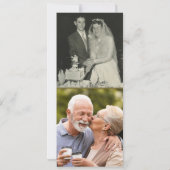 Invitation 50e anniversaire de mariage 3 photos (Dos)