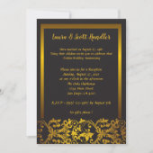 Invitation 50e anniversaire de mariage à bordure d (Devant)