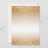 Invitation 50e Anniversaire de Mariage au Paillettes Dorées | (Dos)