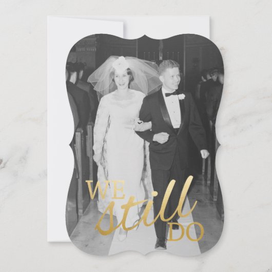 Invitation 50e anniversaire de mariage avec photo - Nous somm (Dos)