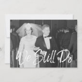 Invitation 50e anniversaire de mariage avec photo - Nous somm (Devant)