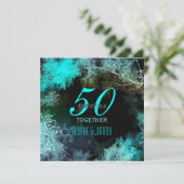 Invitation 50e anniversaire de mariage Blue Forest (Debout devant)