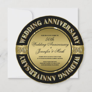Invitation 50e anniversaire de mariage - Cheval et Carrosse d