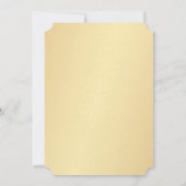 Invitation 50e anniversaire de mariage Cœur en or (Dos)