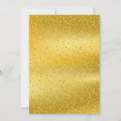 Invitation 50e Anniversaire de Mariage Cœur en Or Feuille (Dos)