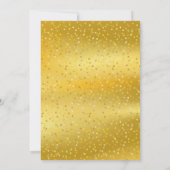 Invitation 50e anniversaire de mariage cœurs d'or Foil (Dos)