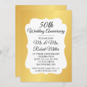 Invitation - 50e anniversaire de mariage Confetti  (Devant / Derrière)