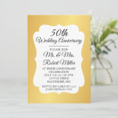 Invitation - 50e anniversaire de mariage confettis (Debout devant)