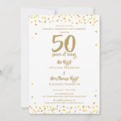 Invitation 50e anniversaire de mariage de M. et Mme à tout ja (Devant)