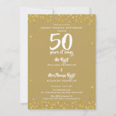 Invitation 50e anniversaire de mariage de M. et Mme Right Fun (Devant)
