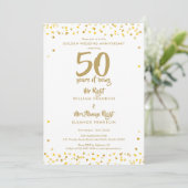 Invitation 50e anniversaire de mariage de M. et Mme Right Fun (Debout devant)
