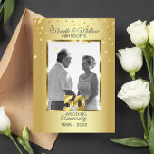 Invitation 50e anniversaire de Mariage d'or personnalisé
