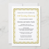 Invitation 50e anniversaire de Mariage d'or, photo (Dos)