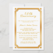 Invitation 50e anniversaire de mariage doré (Devant)