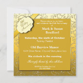 Invitation 50e anniversaire de mariage - Doré (Dos)