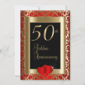 Invitation 50e anniversaire de mariage doré (Devant)