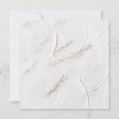 Invitation 50e anniversaire de mariage doré pailleté élégant (Dos)