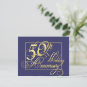Invitation 50e anniversaire de mariage - Économie (Debout devant)