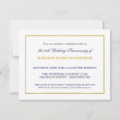 Invitation 50e anniversaire de mariage - Économie (Dos)