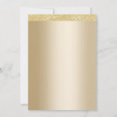 Invitation 50e anniversaire de mariage élégant et doré (Dos)