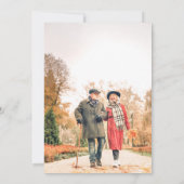 Invitation 50e anniversaire de mariage Élégant minimaliste ph (Dos)