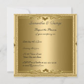 Invitation 50e anniversaire de mariage en or (Dos)