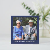 Invitation 50e Anniversaire de Mariage en Photo (Debout devant)