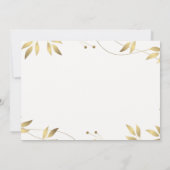 Invitation 50e anniversaire de mariage feuilles d' (Dos)