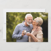 Invitation 50e anniversaire de mariage Golden Anniversary 2 P (Dos)