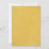 Invitation 50e anniversaire de mariage grande impression or (Dos)