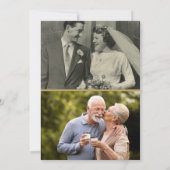 Invitation 50e anniversaire de mariage Greenery 2 Photo (Dos)