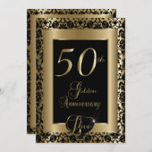Invitation 50e Anniversaire de Mariage modèle (Devant / Derrière)
