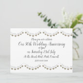 Invitation 50e Anniversaire de Mariage Moderne de Mariage d'O (Debout devant)