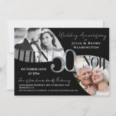 Invitation 50e anniversaire de mariage Moderne Prestige (Devant)